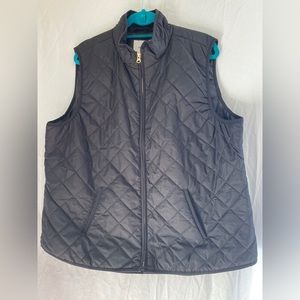 Old navy quilted zip up vest size xxl